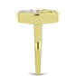 Inel din Argint 925 Placat cu Aur ( 4.31 grame ) cu Sidef 3.87 Carate
