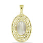 Pandantiv din Argint 925 Placat cu Aur ( 3.17 grame ) cu Sidef 2.68 Carate