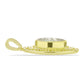 Pandantiv din Argint 925 Placat cu Aur ( 3.17 grame ) cu Sidef 2.68 Carate