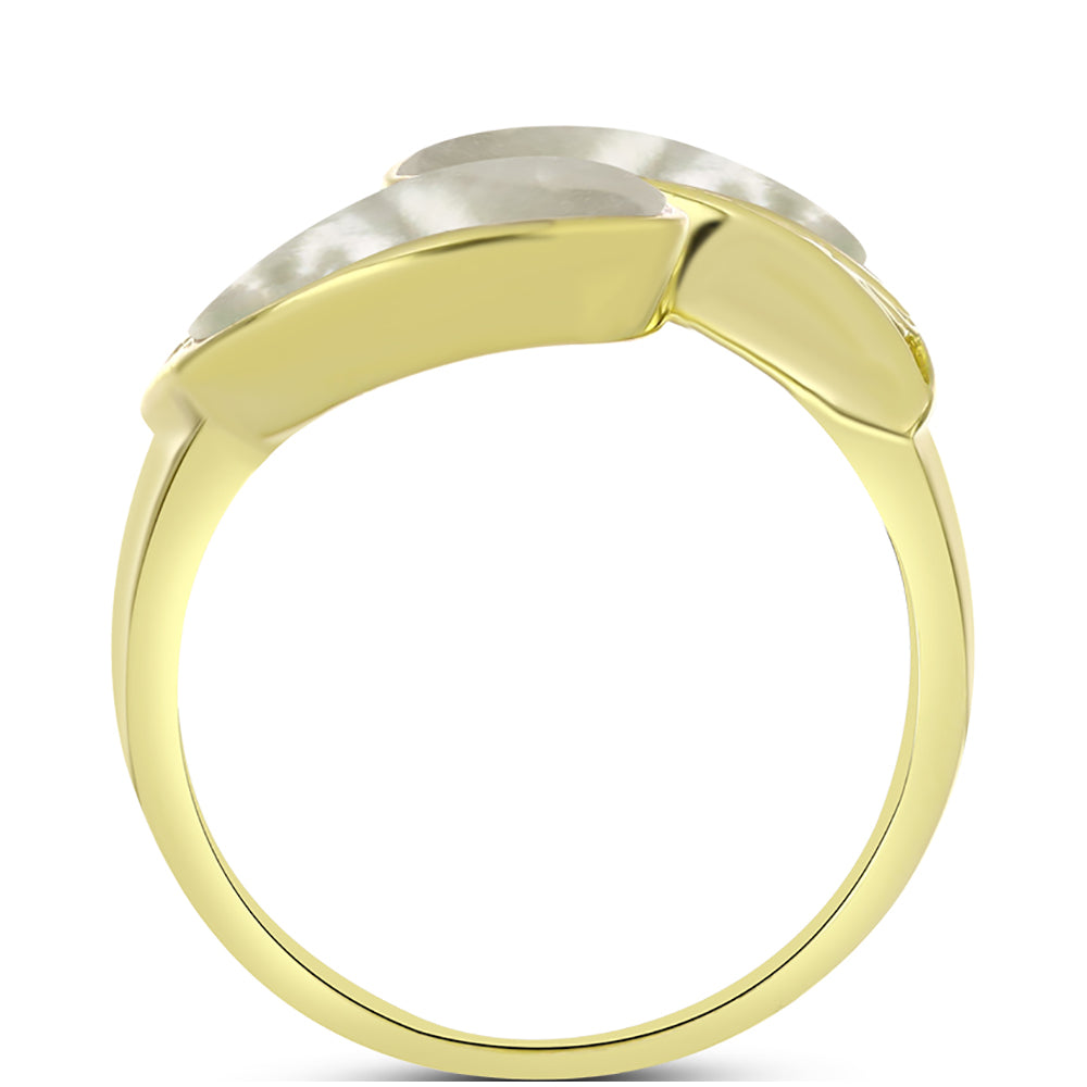 Inel din Argint 925 Placat cu Aur ( 4.12 grame ) cu Sidef 5.83 Carate