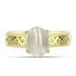 Inel din Argint 925 Placat cu Aur ( 2.93 grame ) cu Sidef 1.71 Carate