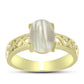 Inel din Argint 925 Placat cu Aur ( 2.93 grame ) cu Sidef 1.71 Carate