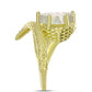 Inel din Argint 925 Placat cu Aur ( 5.49 grame ) cu Sidef 4.14 Carate