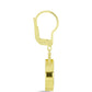 Cercei din Argint 925 Placat cu Aur ( 6.13 grame ) cu Sidef 4.24 Carate