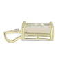 Pandantiv din Argint 925 Placat cu Aur ( 1.1 grame ) cu Sidef și Topaz Alb 3.96 Carate