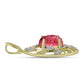 Pandantiv din Argint 925 Placat cu Aur ( 1.65 grame ) cu Thulit și Topaz Alb 2.48 Carate