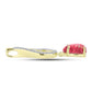 Pandantiv din Argint 925 Placat cu Aur ( 2.15 grame ) cu Thulit și Topaz Alb 2.51 Carate