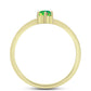Inel din Argint 925 Placat cu Aur ( 1.48 grame ) cu Opal Verde Etiopian Lega Dembi 0.15 Carate