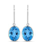 Cercei din Argint 925 ( 1.26 grame ) cu Topaz Swiss Blue 13.87 Carate