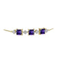 Brățară din Argint 925 Placat cu Aur ( 4.73 grame ) cu Ametist Marocan și Topaz Alb 5.06 Carate