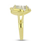 Inel din Argint 925 Placat cu Aur ( 4.45 grame ) cu Sidef 2.64 Carate