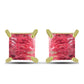 Cercei din Argint 925 Placat cu Aur ( 1.46 grame ) cu Thulit 2.61 Carate