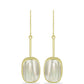 Cercei din Argint 925 Placat cu Aur ( 4.2 grame ) cu Sidef 8.34 Carate