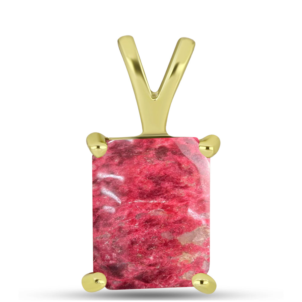 Pandantiv din Argint 925 Placat cu Aur ( 0.59 grame ) cu Thulit 2.62 Carate