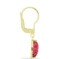 Cercei din Argint 925 Placat cu Aur ( 1.62 grame ) cu Thulit 4.63 Carate
