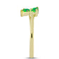 Inel din Argint 925 Placat cu Aur ( 1.78 grame ) cu Opal Verde Etiopian Lega Dembi 0.37 Carate