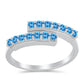 Inel din Argint 925 ( 2.63 grame ) cu Topaz Swiss Blue 0.63 Carate