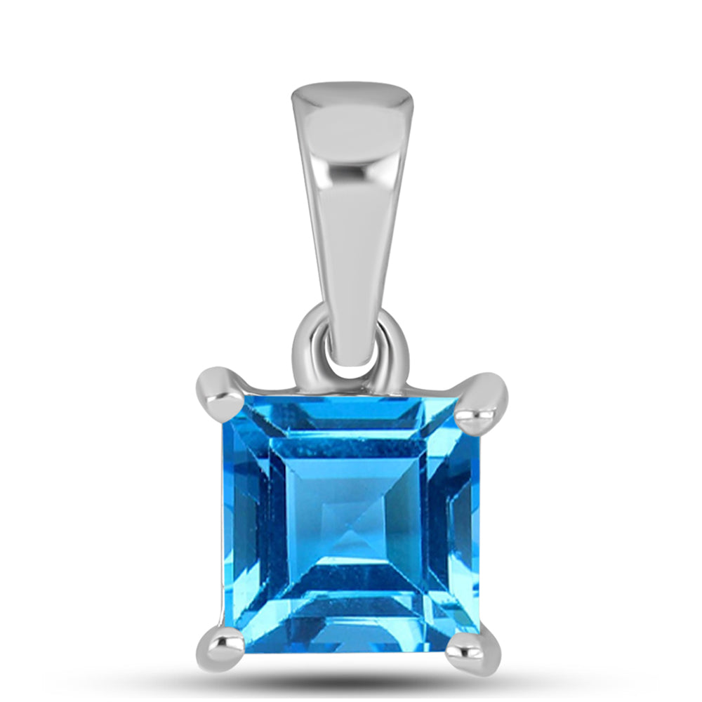 Pandantiv din Argint 925 ( 0.57 grame ) cu Topaz Swiss Blue 1.27 Carate 1 