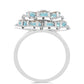 Inel din Argint 925 ( 7.39 grame ) cu Gullgruvene Labradorit și Topaz Alb 6.48 Carate