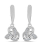 Cercei din Argint 925 ( 4.43 grame ) cu Diamant Alb 0.18 Carate
