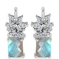 Cercei din Argint 925 ( 4.83 grame ) cu Gullgruvene Labradorit și Topaz Alb 6.17 Carate
