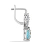 Cercei din Argint 925 ( 4.83 grame ) cu Gullgruvene Labradorit și Topaz Alb 6.17 Carate