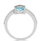 Inel din Argint 925 ( 2.77 grame ) cu Gullgruvene Labradorit și Topaz Alb 2.18 Carate