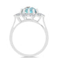 Inel din Argint 925 ( 3.56 grame ) cu Gullgruvene Labradorit și Topaz Alb 3.22 Carate