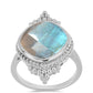 Inel din Argint 925 ( 4.11 grame ) cu Gullgruvene Labradorit 5.85 Carate