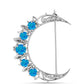 Broşă din Argint 925 ( 4.22 grame ) cu Opal Albastru Etiopian Paraiba 0.82 Carate