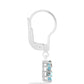 Cercei din Argint 925 ( 3.11 grame ) cu Gullgruvene Labradorit și Topaz Alb 2.66 Carate