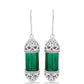 Cercei din Argint 925 ( 7.36 grame ) cu Malachit 13.99 Carate