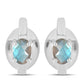 Cercei din Argint 925 ( 3.89 grame ) cu Gullgruvene Labradorit 1.57 Carate