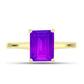 Inel din Argint 925 Placat cu Aur ( 1.75 grame ) cu Agat Violet 2.18 Carate
