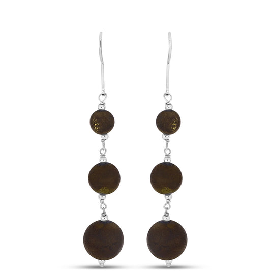 Cercei din Argint 925 ( 1.41 grame ) cu Drusy Auriu 26.18 Carate
