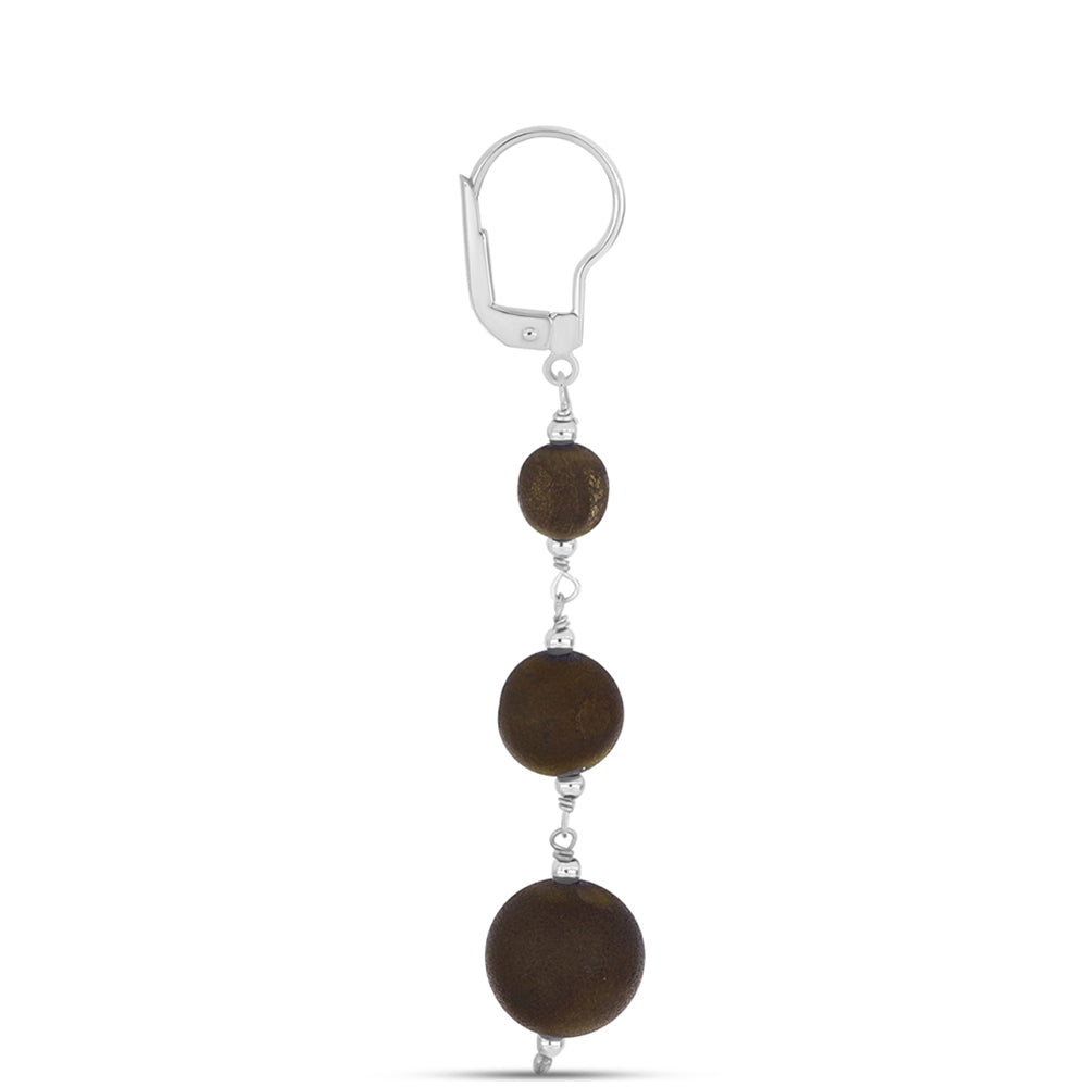 Cercei din Argint 925 ( 1.41 grame ) cu Drusy Auriu 26.18 Carate