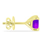 Cercei din Argint 925 Placat cu Aur ( 1.45 grame ) cu Agat Violet 1.13 Carate