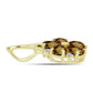 Pandantiv din Argint 925 Placat cu Aur ( 1.29 grame ) cu Cuarț Coniac și Topaz Alb 1.49 Carate