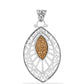 Pandantiv din Argint 925 ( 4.12 grame ) cu Drusy Auriu 2.68 Carate