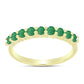 Inel din Argint 925 Placat cu Aur ( 1.81 grame ) cu Smarald Brazilian 0.66 Carate