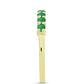 Inel din Argint 925 Placat cu Aur ( 1.81 grame ) cu Smarald Brazilian 0.66 Carate