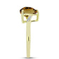 Inel din Argint 925 Placat cu Aur ( 2.37 grame ) cu Cuarț Coniac și Topaz Alb 3.05 Carate
