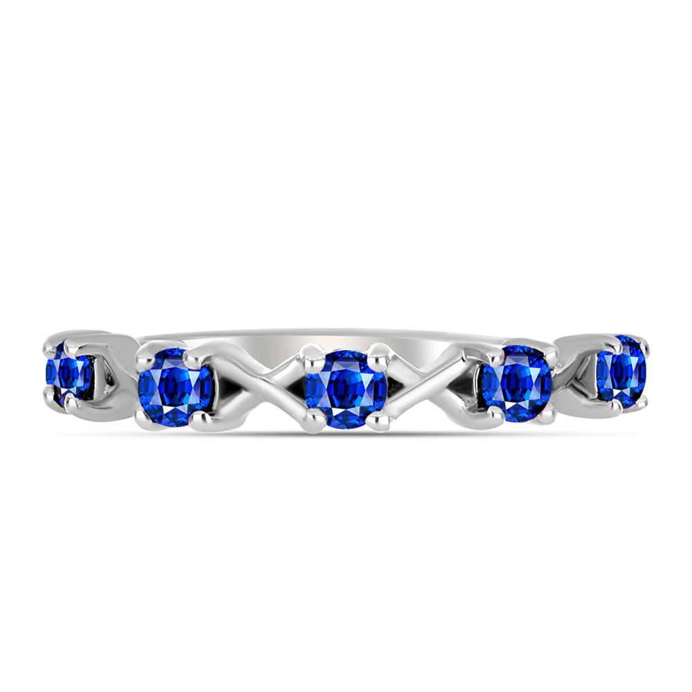 Inel din Argint 925 ( 2.13 grame ) cu Safir Albastru Australian 0.89 Carate 1 