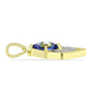 Pandantiv din Argint 925 Placat cu Aur ( 1.35 grame ) cu Topaz Mistic și Topaz Alb 1.02 Carate