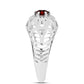 Inel din Argint 925 ( 2.86 grame ) cu Granat Barton 0.32 Carate