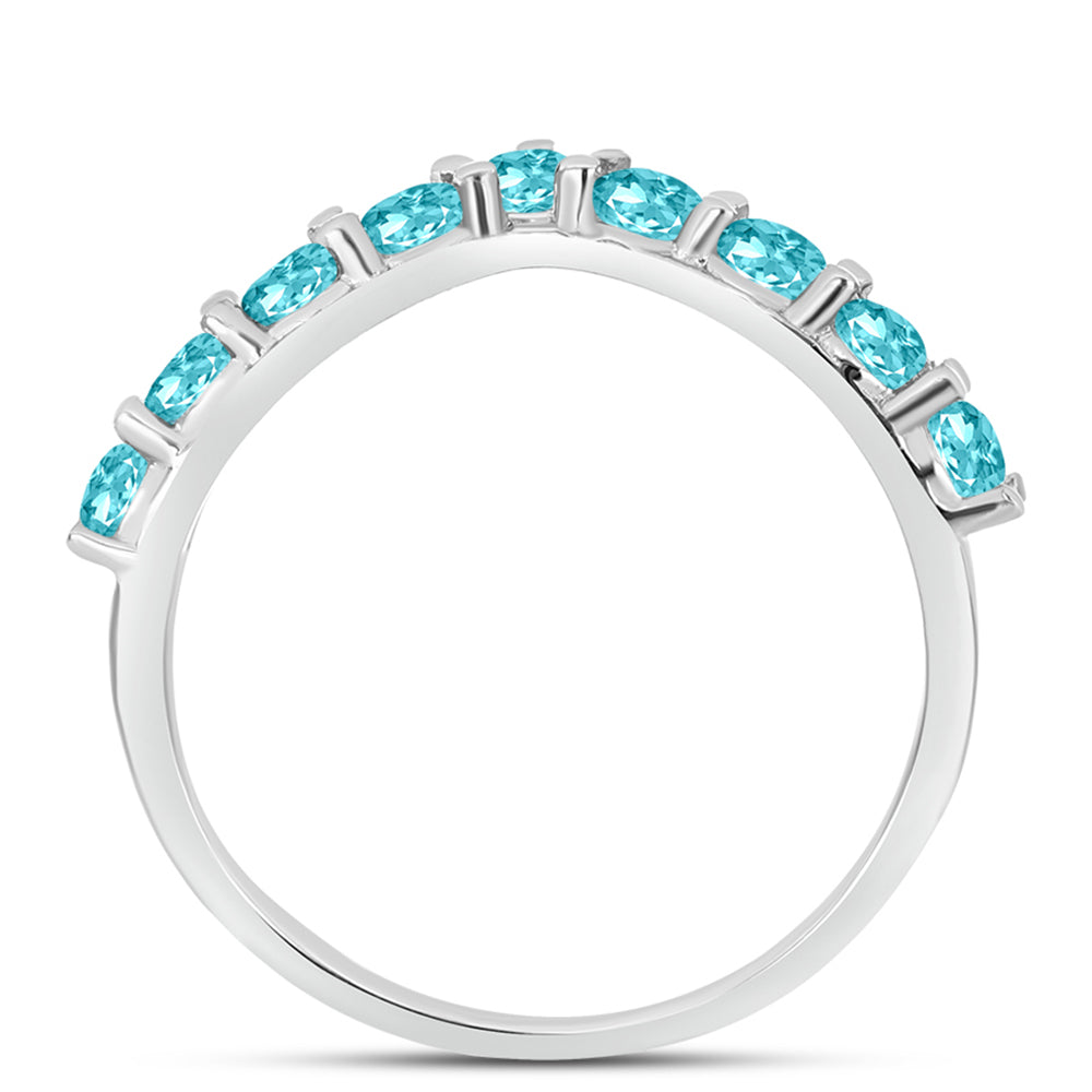 Inel din Argint 925 ( 2.2 grame ) cu Cuarț Paraiba 1.25 Carate