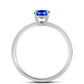 Inel din Argint 925 ( 1.74 grame ) cu Safir Albastru Australian 0.73 Carate