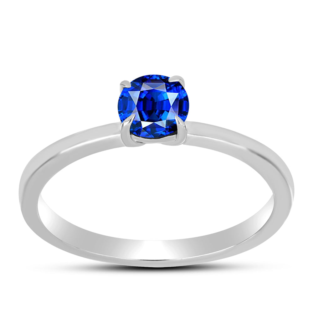 Inel din Argint 925 ( 1.74 grame ) cu Safir Albastru Australian 0.73 Carate
