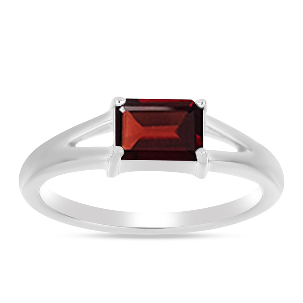 Inel din Argint 925 ( 2.43 grame ) cu Granat Barton 1.16 Carate 3 