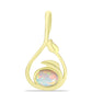 Pandantiv din Argint 925 Placat cu Aur ( 1.64 grame ) cu Opal Welo 0.47 Carate